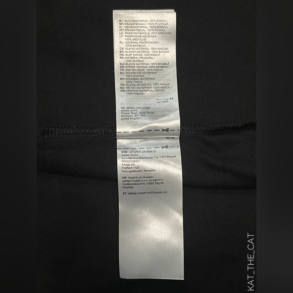 Adidas Womens Black Logo T-shirt Dress in Small - Picture 9 of 14